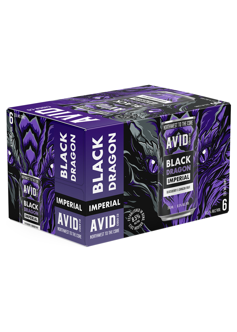 Avid Imperial Black Dragon — six-pack carton